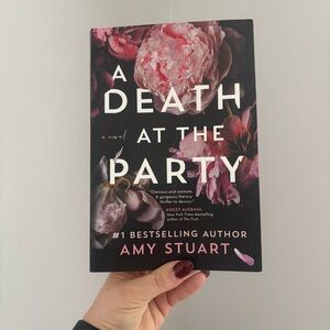 Pink Floral Book Cover Party Prop - 'A Death at the Party'
